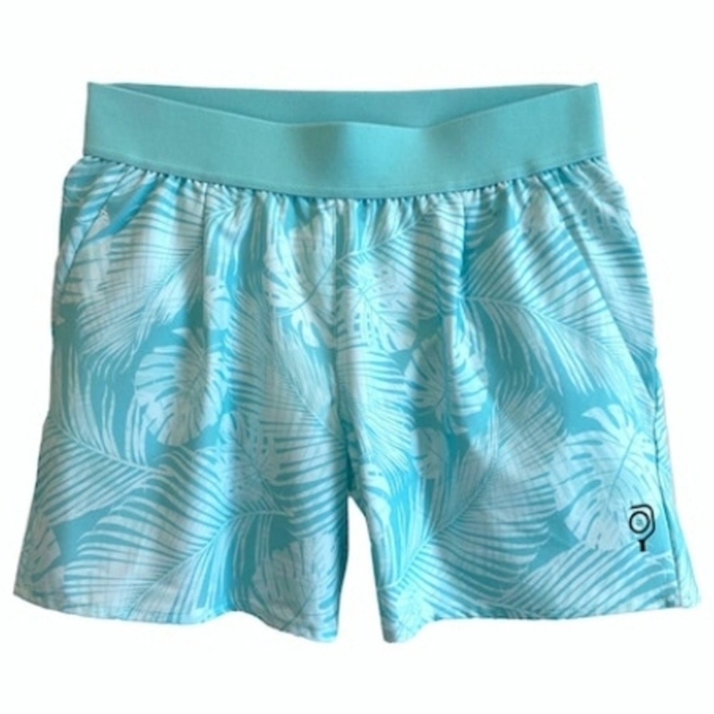 Pickleball Shorts BADDLE Women’s XXL 5” Inseam, Inner liner, Aqua NWT